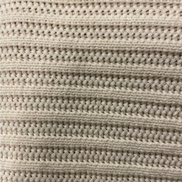 G by Guess Cream ling sleeve waterfall open knit cardigan size medium - Picture 7 of 14